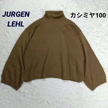 새상품급 JURGEN LEHL 캐시미어 100 터틀넥 와이드 소매 니트