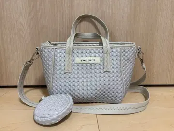 q백 버블 미니 실버 숄더백 워셔블