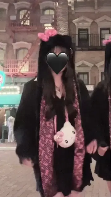 키티 USJ 모자 머플러