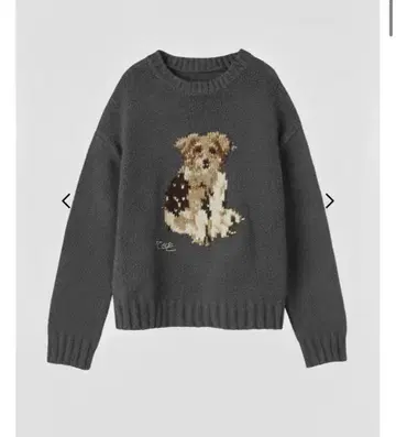 이번 시즌 THE TOE Schloss Dog Knit 도그 니트 S