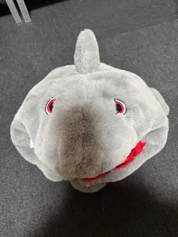 USJ 상어 디자인 플리스 모자