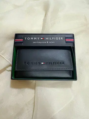 TOMMY HILFIGER 6 키케이스 블랙 천연 가죽 [ 정품 ]