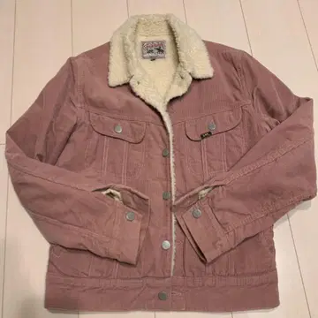 Lee 보아 카라 부착 코듀로이 자켓