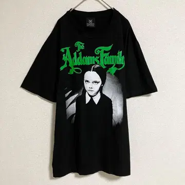 셔츠 반팔 영화 무비 아담스 패밀리 블랙 코튼 XL 사이즈