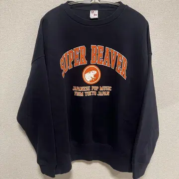 SUPERBEAVER 칼리지 로고 맨투맨