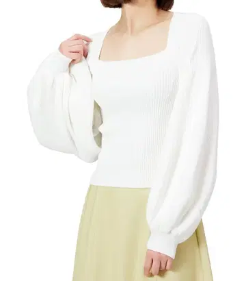 프레이 아이디 변형 슬리브 니트탑