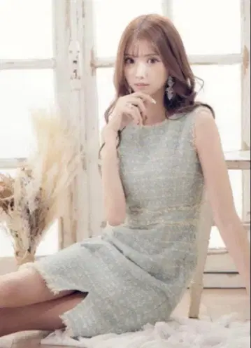 트위드 원피스 드레스