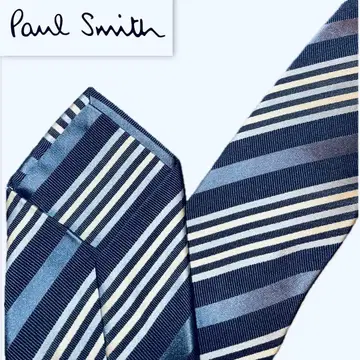 폴 스미스 네이비 스트라이프 넥타이