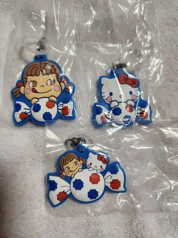 페코짱 산리오 통통 메지루시 액세서리 3종 세트