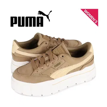 Puma 통굽 스웨이드 스니커즈 베이지 MAYZE STACK WMNS