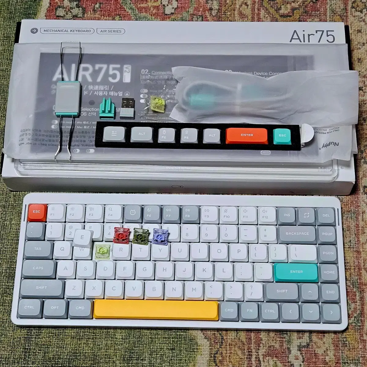 Final Discount] Nuphy Air75 V2 Aloe Switch (Nuphy Air) Including