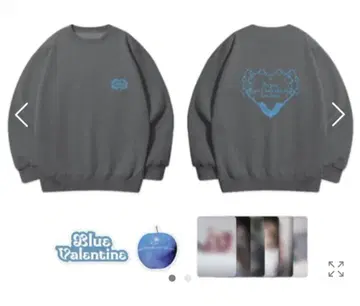 NMIXX Blue Valentine 한국 팝업 한정판 맨투맨