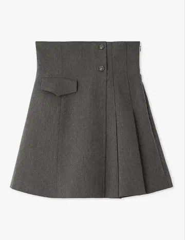 SNIDEL 플리츠 스커트 쇼츠 GRY 0