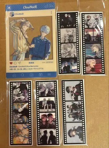 ChroNoiR 굿즈 니지산지 카나에 쿠츠하 필름풍 클리어 카드