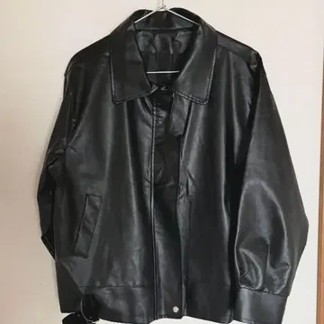 가죽 자켓 가죽 점퍼 2way 블랙 라이더 자켓 L