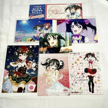 러브 라이브 야자와 니코 브로마이드 티켓 엽서 스티커