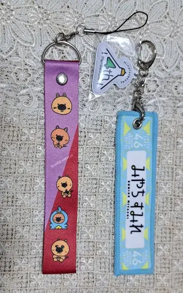 히나타자카 미야치 스미레 최애 응원봉 스트랩 & 4기생 라이브 키링