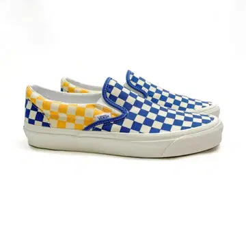 VANS 슬립온 BLUE x OG YELLOW CHECKER