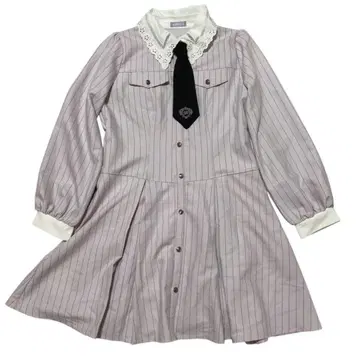 axes femme poetique 넥타이 포함 셔츠 원피스