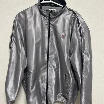 K-SWISS 실버 나일론 자켓 L 사이즈