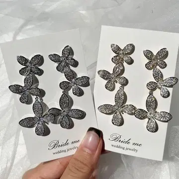 bride me 큐빅 지르코니아 귀걸이 ( gold )