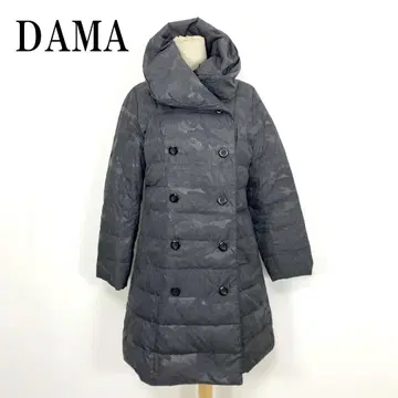 LA8408 다마 컬렉션 다운 코트 그레이 블랙 나일론 9