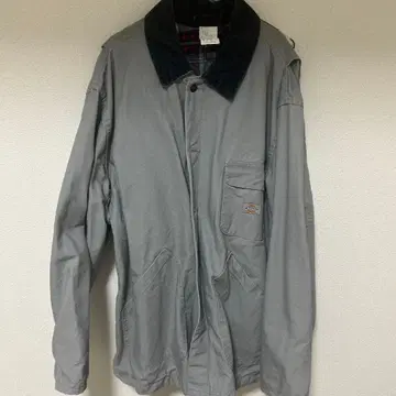 그레이 워크 자켓 코듀로이 옷깃