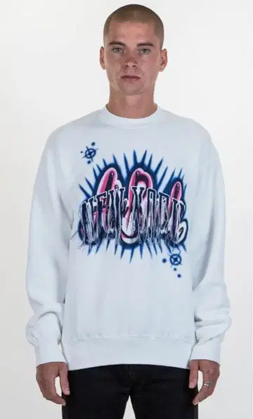 더블렛 17AW NEW YORK 프린지 맨투맨