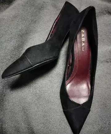 [ ZARA TRF ] 8cm 하이힐 스틸레토 블랙 40