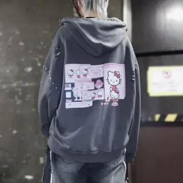 키티 후드티 맨투맨 y2k 지뢰 한국 스트릿