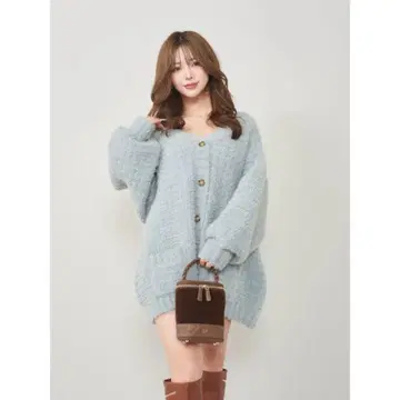 Darich 몰륨 볼륨 니트 가디건