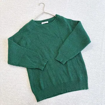 저널 스탠다드 긴팔 니트 스웨터 S 사이즈 그린 캐시미어