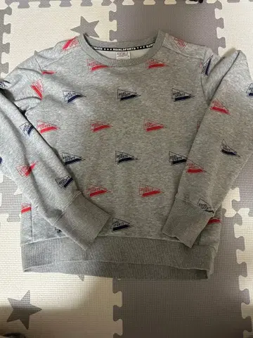 귀여운 X-girl sports 그레이 S 트레이닝복