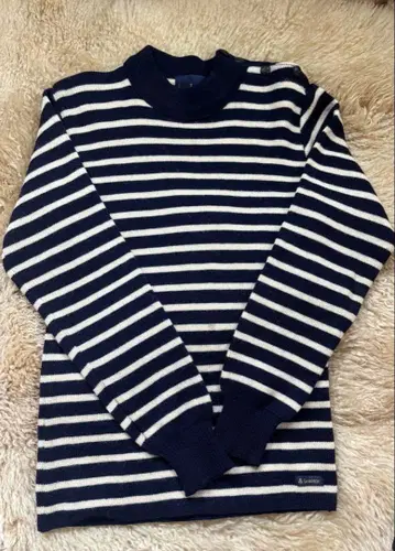 프랑스제 LE MINOR 보더 스웨터