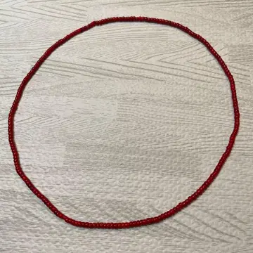 화이트하츠 앤티크 비즈 목걸이 64.5cm 67cm 2개 세트