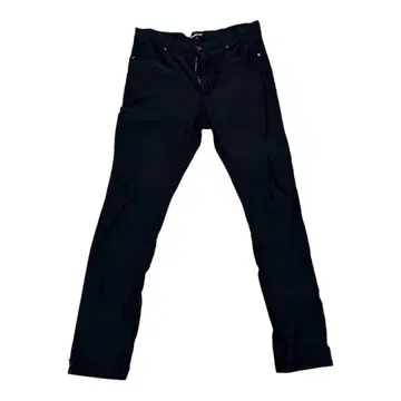 시맨틱 디자인 남성용 스키니 팬츠 L 블랙 스트레치 속기모