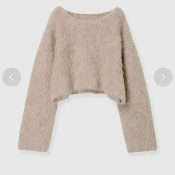 anuans 수리 알파카 숏 니트 풀오버 (BEIGE)