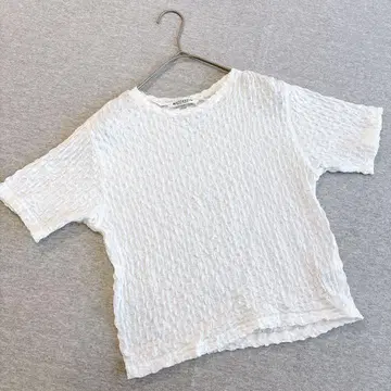 뷰티 앤 유스 셔링 반팔 T셔츠 화이트 프리 사이즈