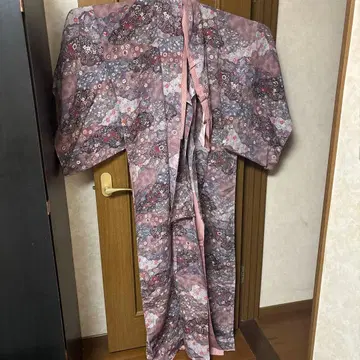 리메이크용 가봉 보라색 계열 꽃무늬 코몬