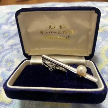 실버 펄 브로치 케이스 포함