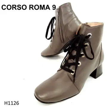 코르소 로마 노베 숏부츠 사이드 지퍼 청키힐 그레이지