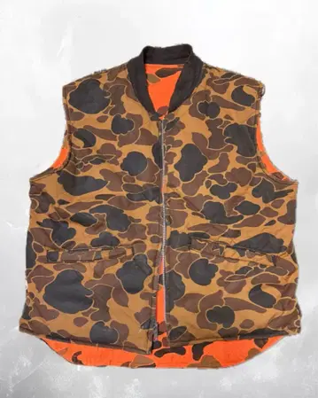 80s 덕 헌터 카모 베스트 usa 제조