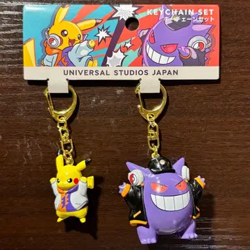USJ 포켓몬 [피카츄 & 겐가] 할로윈 2025 키체인