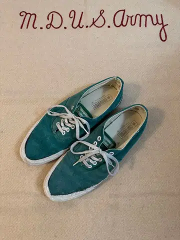 80s CONVERSE SKIDGRIP 그린 스웨이드