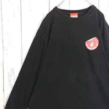 [레어 디자인] 코코로 브랜드 긴팔 티셔츠 레인보우 빅 블랙
