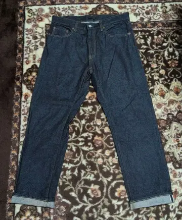 단종 모델 유니클로 셀비지 레귤러 핏 청바지 데님 33 카이하라