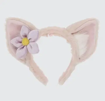 고양이 귀 머리띠 꽃 포함