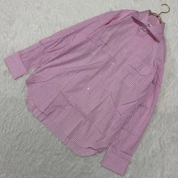 canclini 스트라이프 패턴 긴팔 셔츠 핑크 프리