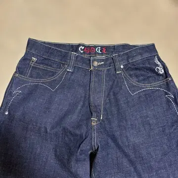 COOGI b계 데님 스트레이트 팬츠