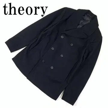 LA8421 띠어리 체스터 코트 블랙 울 캐시미어 L